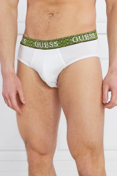 Hlačke 3-pack JOE BRIEF Guess Underwear 	barva limete	
