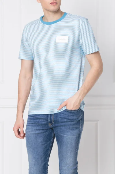 t-shirt | regular fit Calvin Klein 	svetlo modra barva	