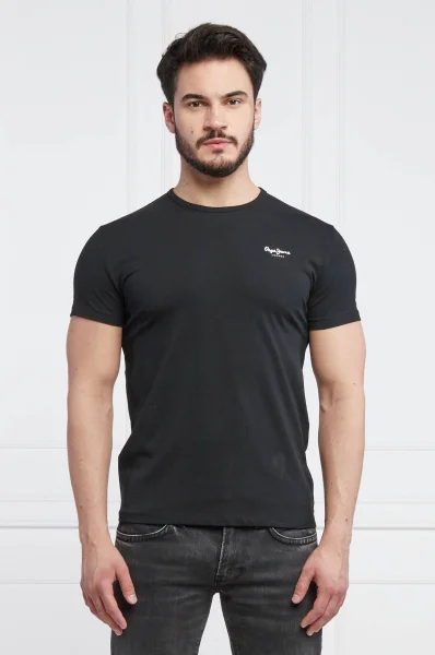 Majica | Slim Fit Pepe Jeans London 	črna	