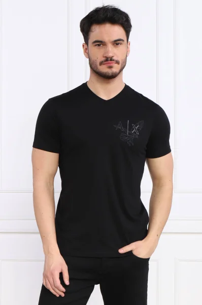 Majica | Regular Fit Armani Exchange 	črna	
