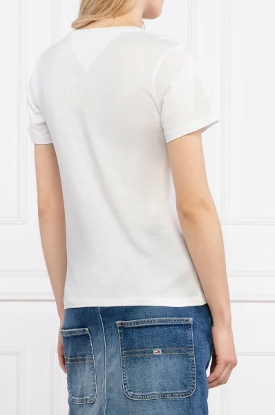 Majica | Slim Fit Tommy Jeans 	bela	