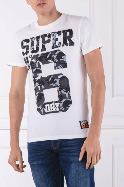 t-shirt super no 6 tee | regular fit Superdry 	bela	