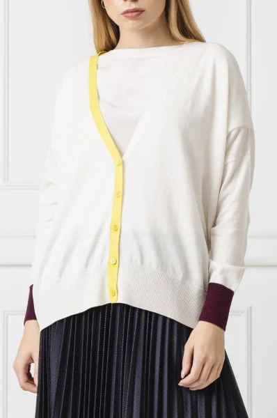 svilasto pulover conca | regular fit MAX&Co. 	bela	