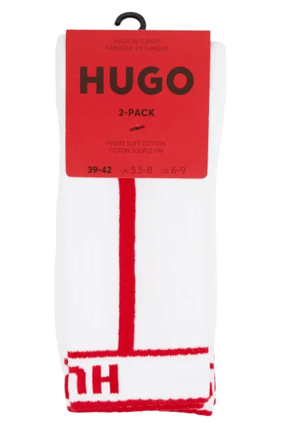 Nogavice 2-pack Hugo Bodywear 	bela	