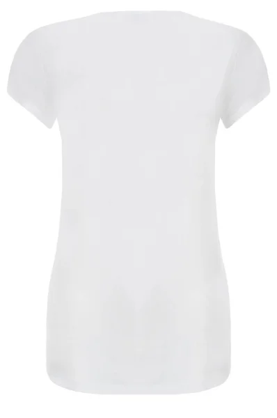 majica | slim fit EA7 	bela	