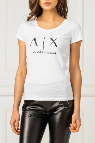majica Armani Exchange 	bela	