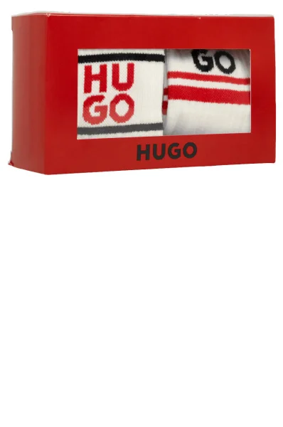 Nogavice 2-pack 2P QS GIFTSET Hugo Bodywear 	bela	