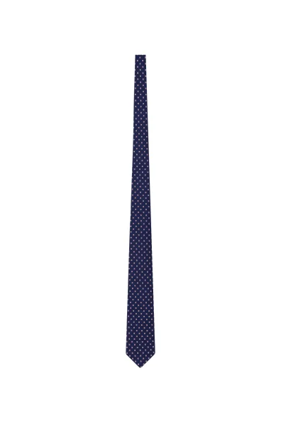 kravata | z dodatkom svile HUGO 	temno modra	