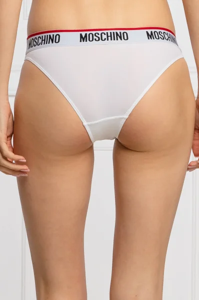 spodnje hlačke brazylijskie Moschino Underwear 	bela	