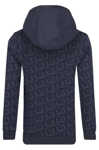 dvostranska jakna | regular fit BOSS Kidswear 	temno modra	