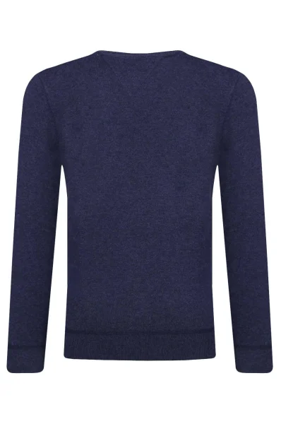 pulover essential | regular fit | z dodatkom kašmirja Tommy Hilfiger 	temno modra	