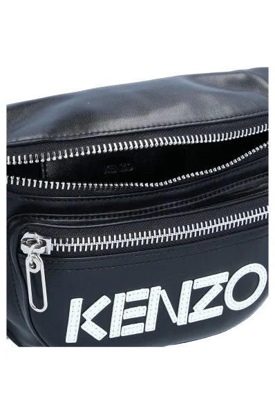 skórzana torbica za okoli pasu nerka Kenzo 	črna	