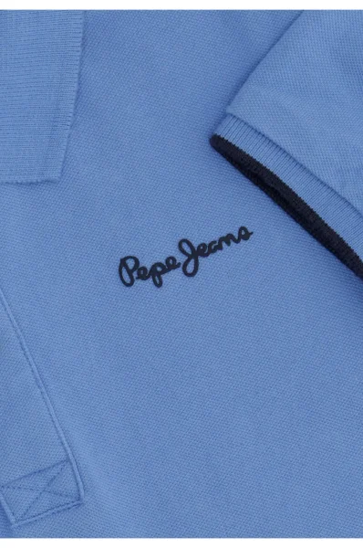 Polo THOR JR | Regular Fit | pique Pepe Jeans London 	svetlo modra barva	