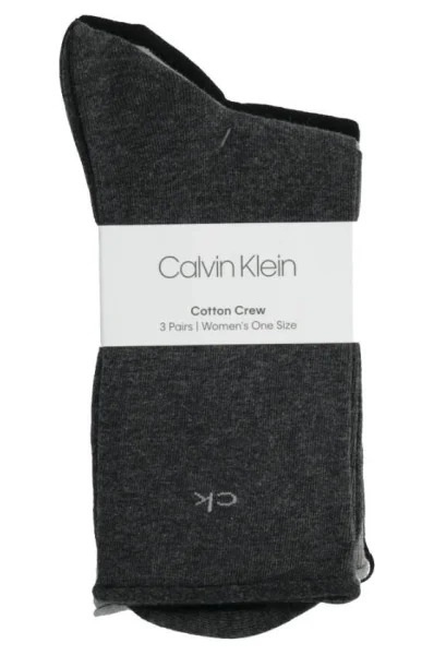 Nogavice 3-pack EMMA Calvin Klein 	siva	