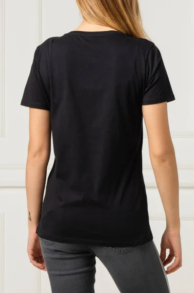 t-shirt tefun | regular fit BOSS ORANGE 	črna	