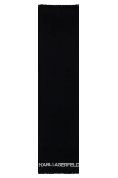 Šal | z dodatkom volne Karl Lagerfeld 	črna	