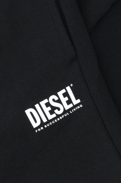 hlače trenirka | regular fit Diesel 	črna	