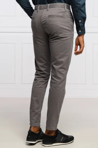 Pantaloni chino Schino-Taber D | Tapered BOSS ORANGE 	siva	