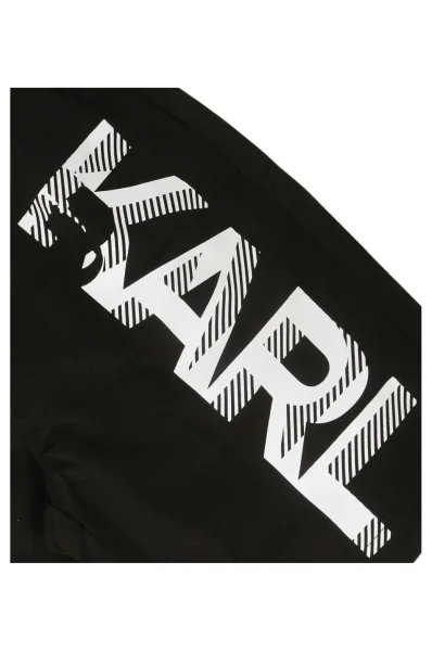 Kopalne hlače | Regular Fit Karl Lagerfeld Kids 	črna	