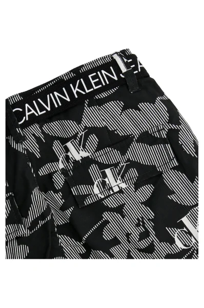 Kratke hlače + pas | Regular Fit CALVIN KLEIN JEANS 	črna	
