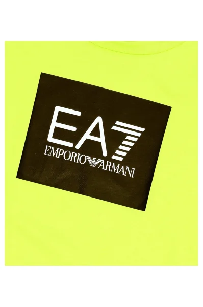 Majica | Regular Fit EA7 	barva limete	
