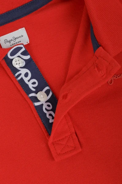 polo thor jr | regular fit | custom slim fit Pepe Jeans London 	rdeča	