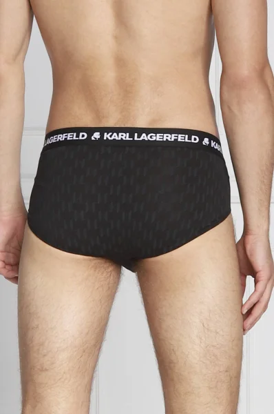 Hlačke 3-pack Karl Lagerfeld 	črna	