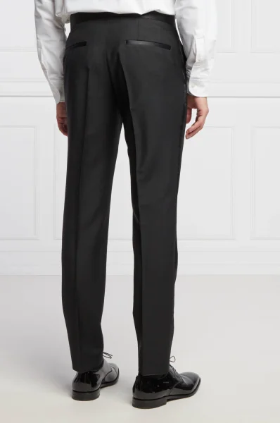 Volneni hlače H-Genius | Slim Fit BOSS BLACK 	črna	