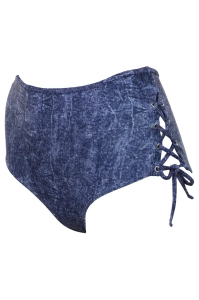 bikini spodnji del | high waist Guess 	temno modra	