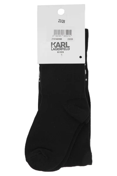 Hlačne nogavice Karl Lagerfeld Kids 	črna	