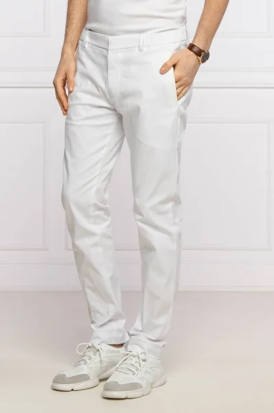 Chini hlače Rogan | Slim Fit BOSS GREEN 	bela	