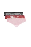 koronkowe spodnje hlačke brazylijskie 3-pack Guess Underwear 	roza	