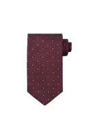 jedwabny kravata HUGO 	bordo	