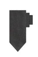 Svilasto kravata HUGO 	grafitna barva	