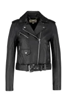 usnjena ramon jakna classic moto | regular fit Michael Kors 	črna	