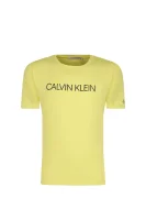 Majica INSTITUTIONAL | Regular Fit CALVIN KLEIN JEANS 	rumena	