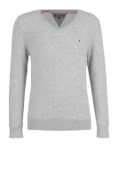 pulover tommy | regular fit Tommy Hilfiger 	pepelnata	