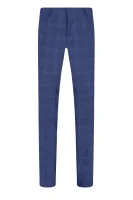 volneni hlače hets182 | extra slim fit HUGO 	temno modra	