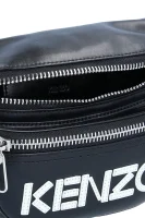 skórzana torbica za okoli pasu nerka Kenzo 	črna	