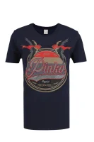 t-shirt stereo| regular fit Pinko 	temno modra	