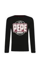 longsleeve berel | regular fit Pepe Jeans London 	črna	