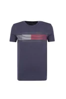 t-shirt essential flag tee s | regular fit Tommy Hilfiger 	temno modra	