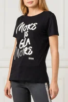 t-shirt tefun | regular fit BOSS ORANGE 	črna	