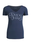 t-shirt pepa | slim fit Pepe Jeans London 	temno modra	