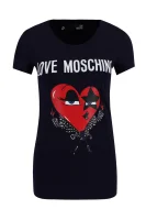 t-shirt | slim fit Love Moschino 	temno modra	