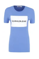 t-shirt box logo | regular fit CALVIN KLEIN JEANS 	modra	