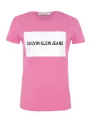 t-shirt box logo | regular fit CALVIN KLEIN JEANS 	roza	