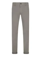 hlače chino schino | slim fit BOSS ORANGE 	siva	