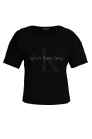 t-shirt teco | loose fit CALVIN KLEIN JEANS 	črna	