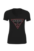 t-shirt ss cn basic triangle | slim fit GUESS 	črna	